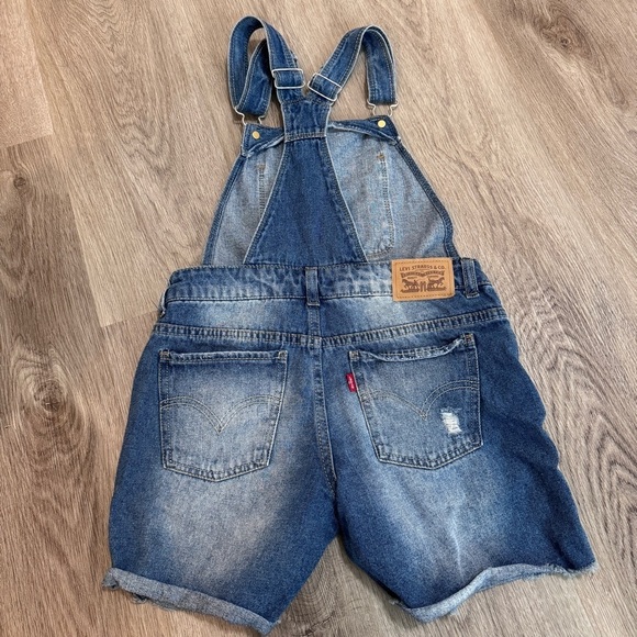 Levi’s Shortall Girls Denim Jean Overall 10 - Picture 4 of 7